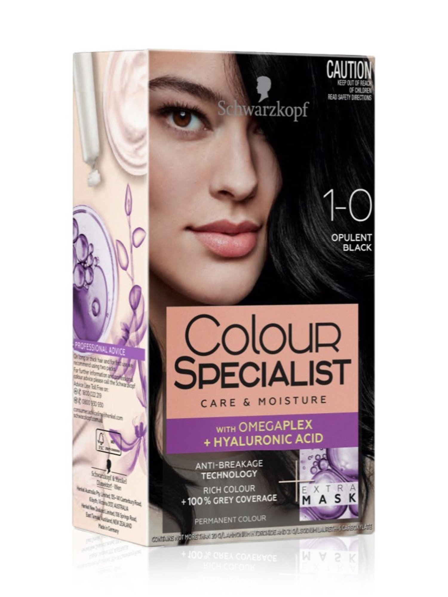 Schwarzkopf Colour Specialist Permanent Hair Colour 1-0 Opulent Black - 165 ml