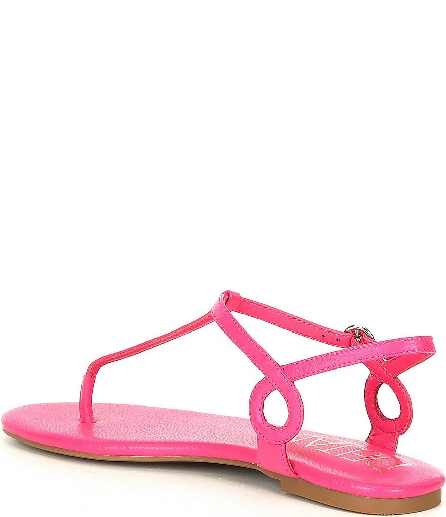 Deltan Olive Leather Thong Sandals