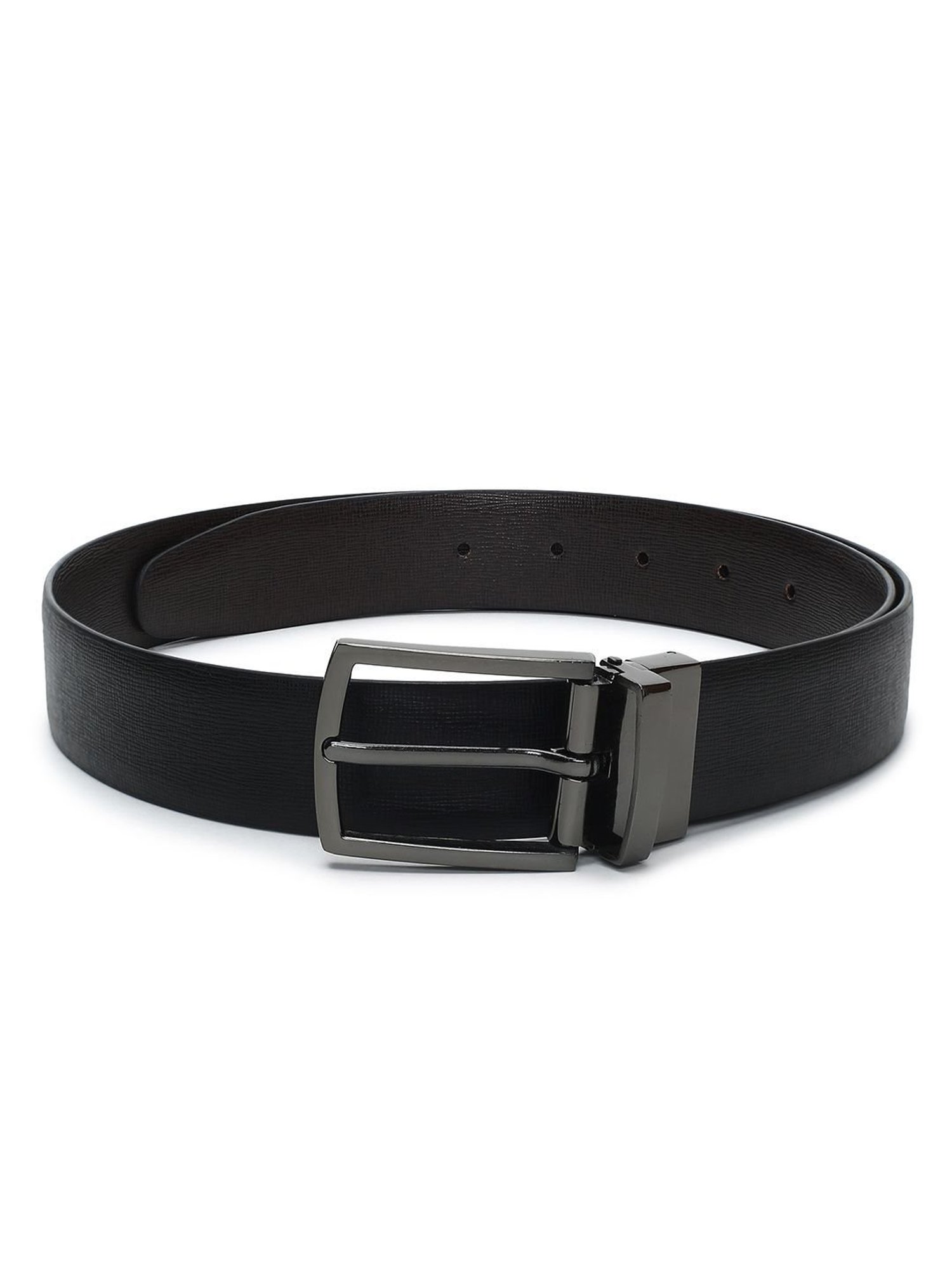 Crusset Black Formal Belt for Men