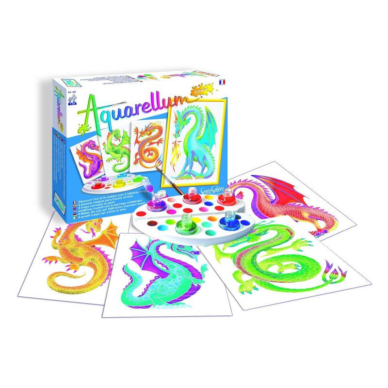 12pc Aquarellum Junior Dragons Painting Kit - SentoSphere USA
