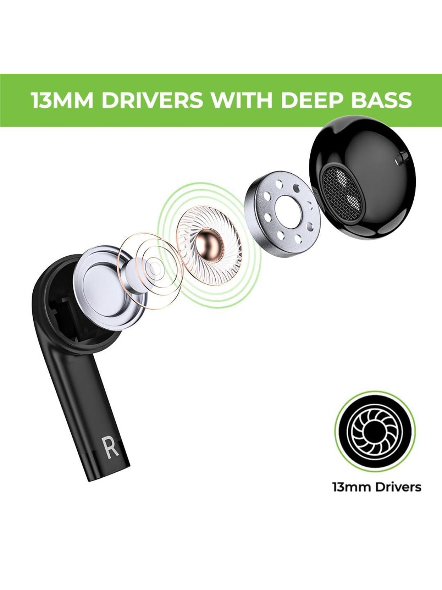 ULTRAPROLINK UM1148 Swag Infinity In Ear BT Earbuds with 20 Hr Playtime (Black, True Wireless)