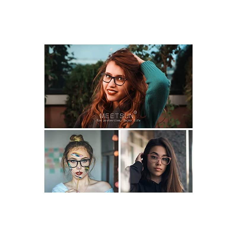 Blue Light Blocking Glasses, Anti Eye Strain Headache (Sleep Better),Computer Glasses UV400 Transparent Lens