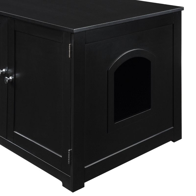 Merry Products Kitty Litter Loo Bench Cat Litter - Black