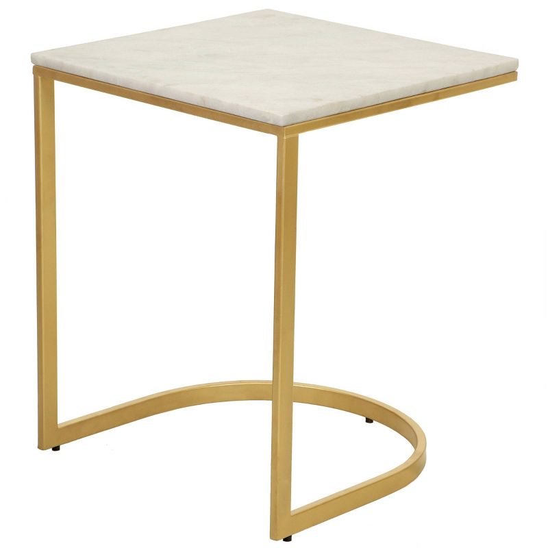 Lorelie Accent Table White/Gold - Carolina Chair & Table