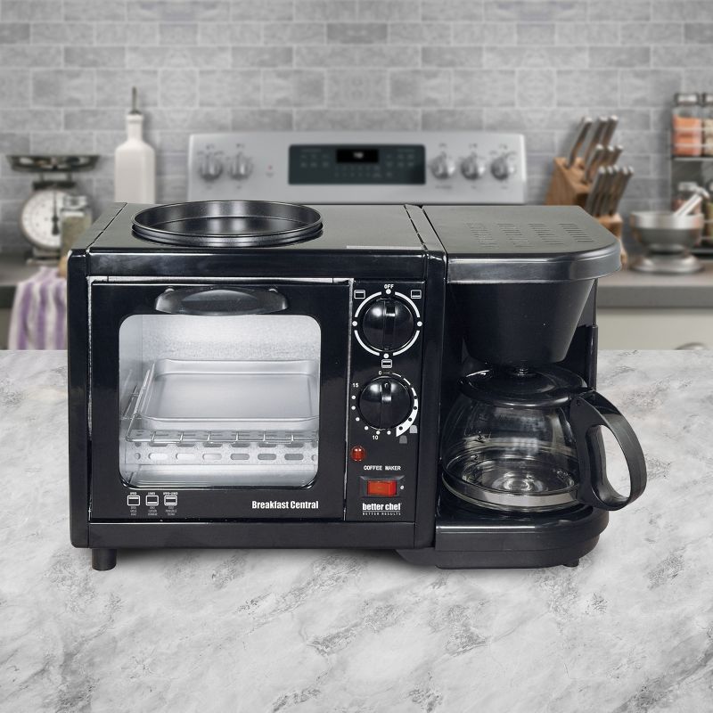 Better Chef Breakfast Central 3-in-1 Meal Maker- Black