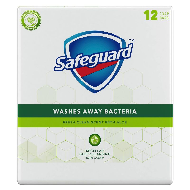 Safeguard Aloe Bar Soap - 12pk - 4oz each