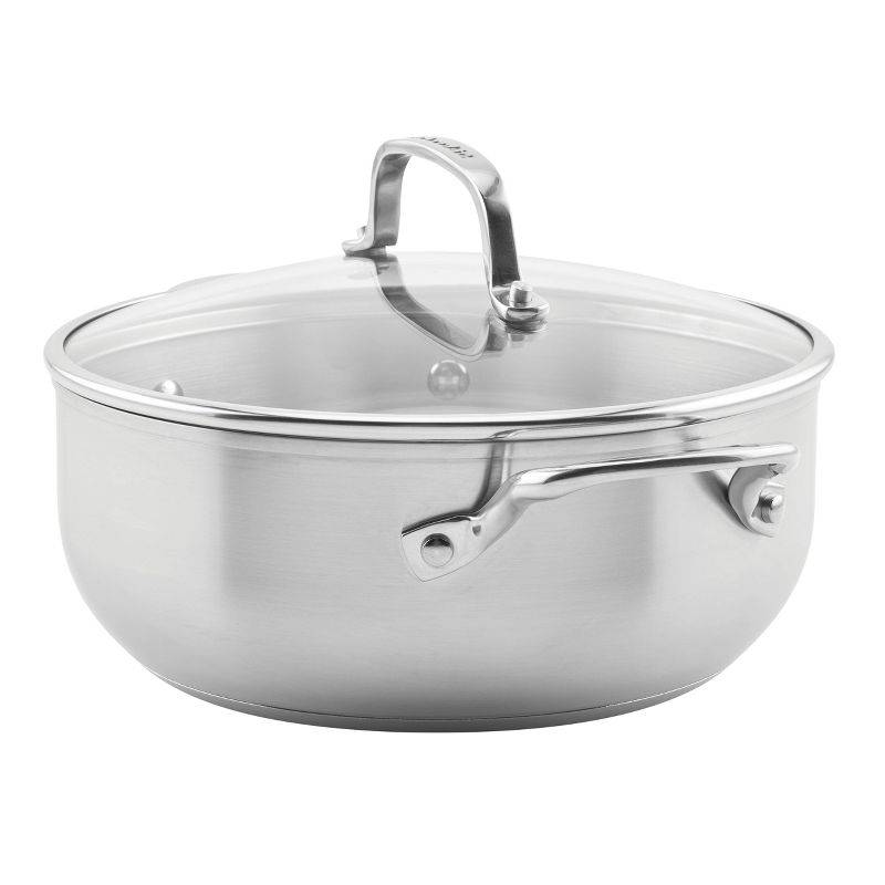 KitchenAid 3-Ply Base Stainless Steel 4qt Casserole with Lid