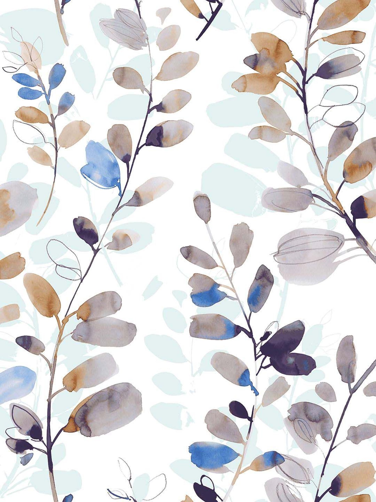 GM Blue & Grey Cotton 140 TC Queen Size Bedsheet With 2 Pillow Cover