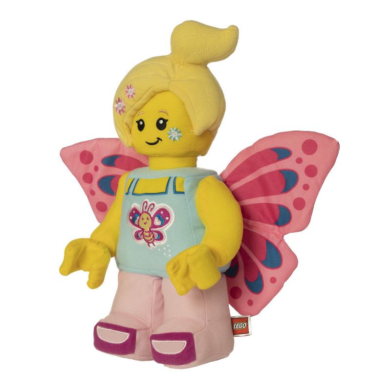 Manhattan Toy Company LEGO(R) Minifigure Butterfly Girl with Flowers 12" Plush Character