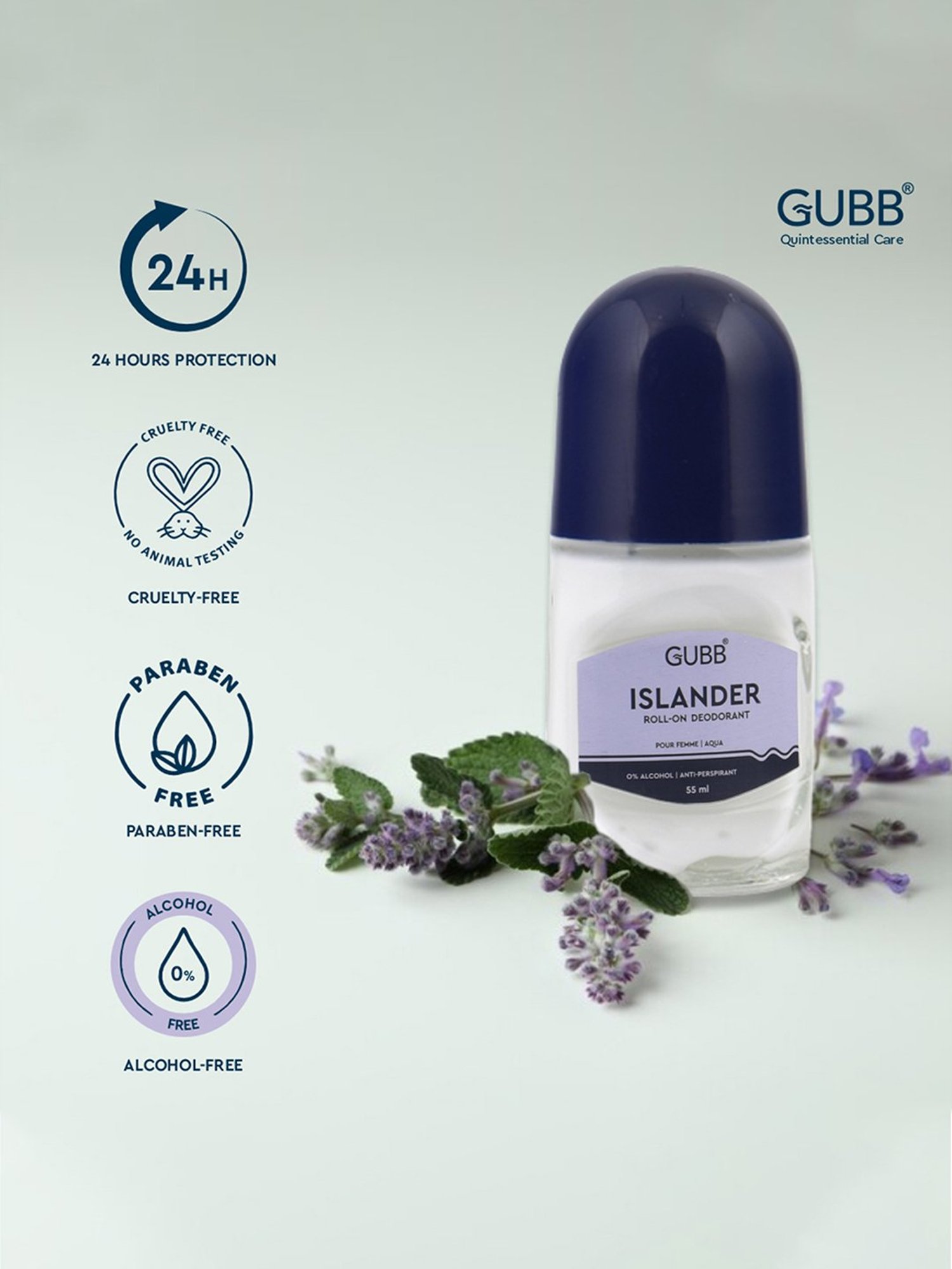 Sirona 2-in-1 Underarm Deodorant Roll On - 50 ml