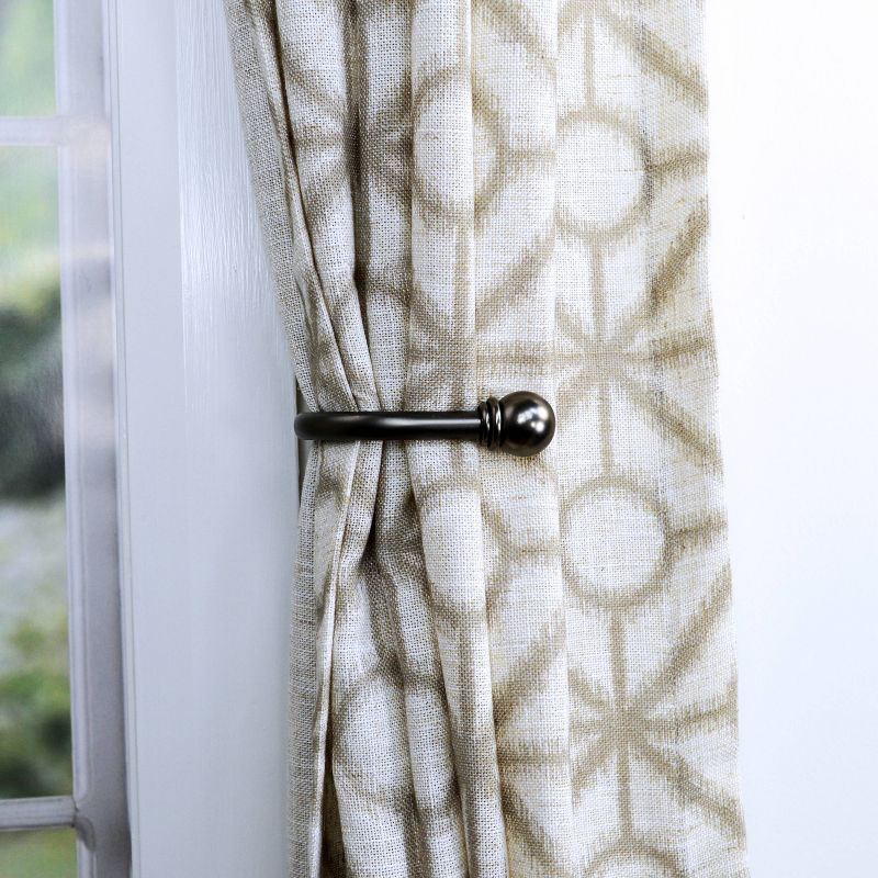 Set of 2 7" Drapery Holdback Bronze - Versailles Home Fashions