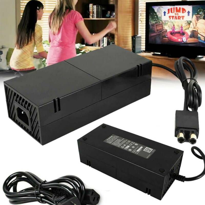 For Xbox One Power Supply Brick AC Adapter Power Supply Cord Replacement Charger AC Power cord for Microsoft Xbox One Console US Plug (Black)
