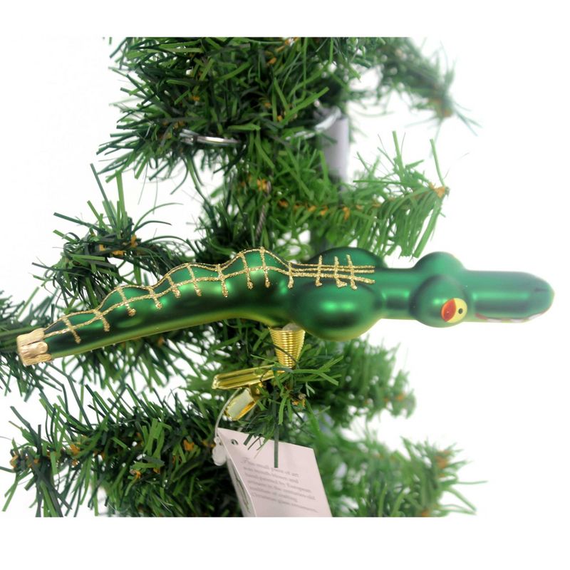 Golden Bell Collection Crocodile Clip On Ornament Czech Republic  -  Tree Ornaments