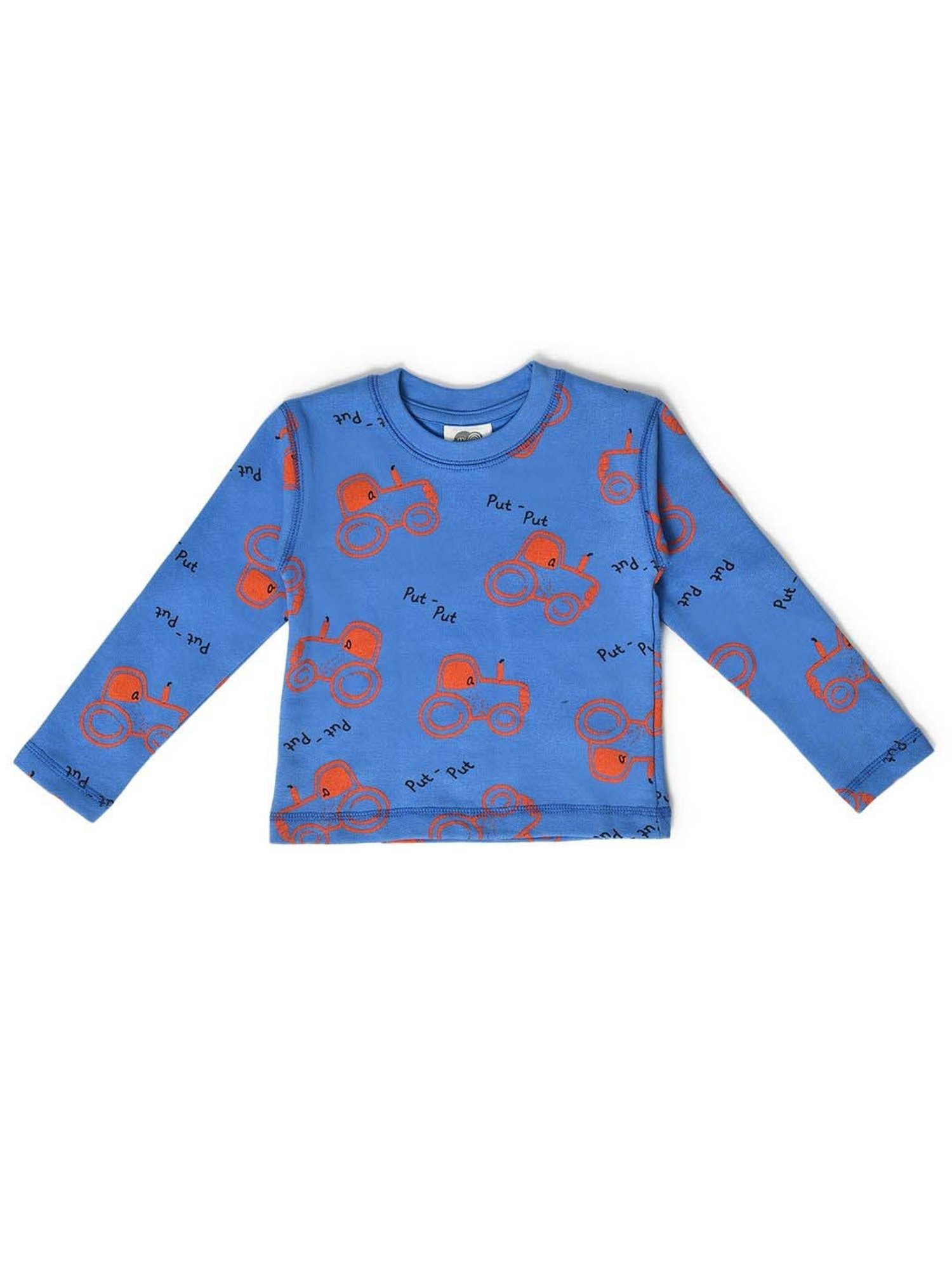 MiArcus Kids Blue & Red Cotton Printed Full Sleeves Sweatshirt Set