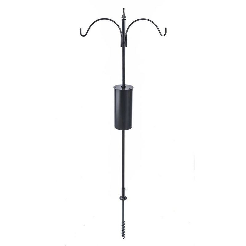 Birds Choice 2 Arm Topper Bird Feeder Pole Set with Squirrel Baffle