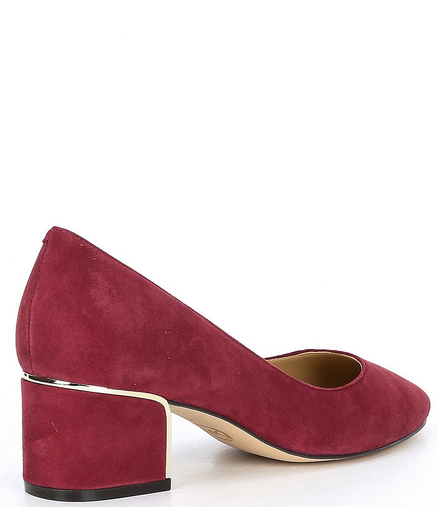 MICHAEL Michael Kors Lana Suede Block Heel Pumps