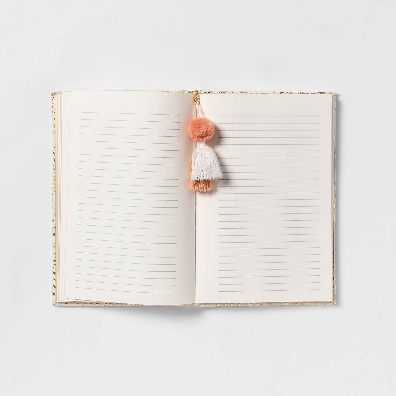 Lined Velvet Hot Stamped Casebound Journal Rose - Opalhouse™