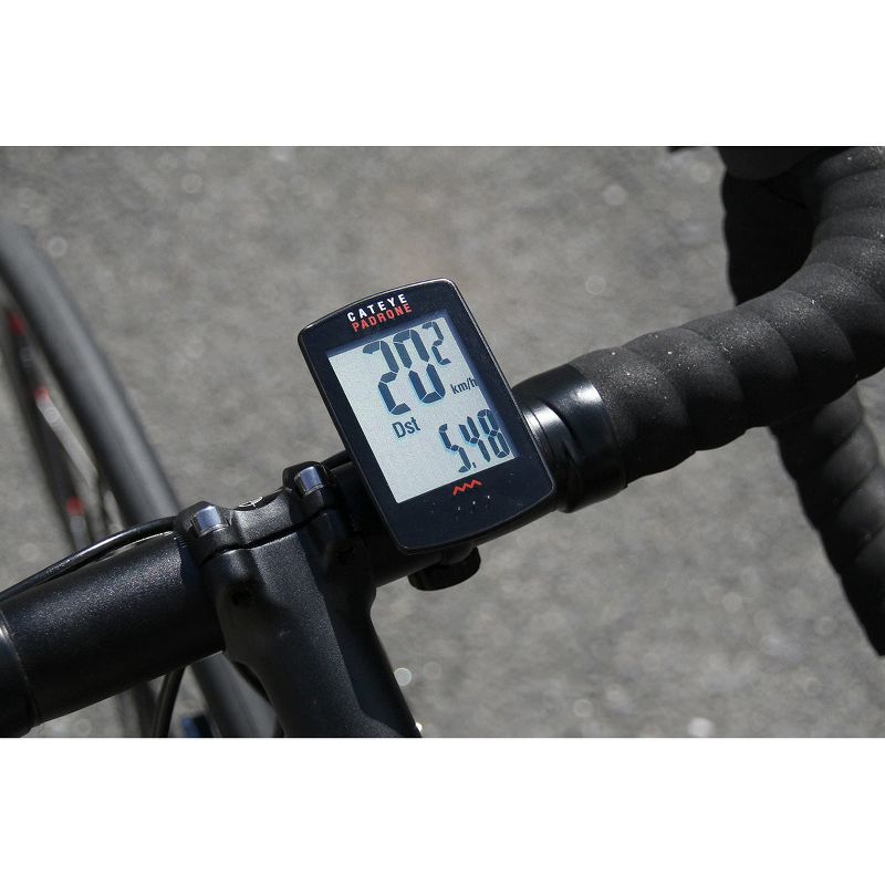 CatEye Padrone Wireless Cycle Computer with Stopwatch - White
