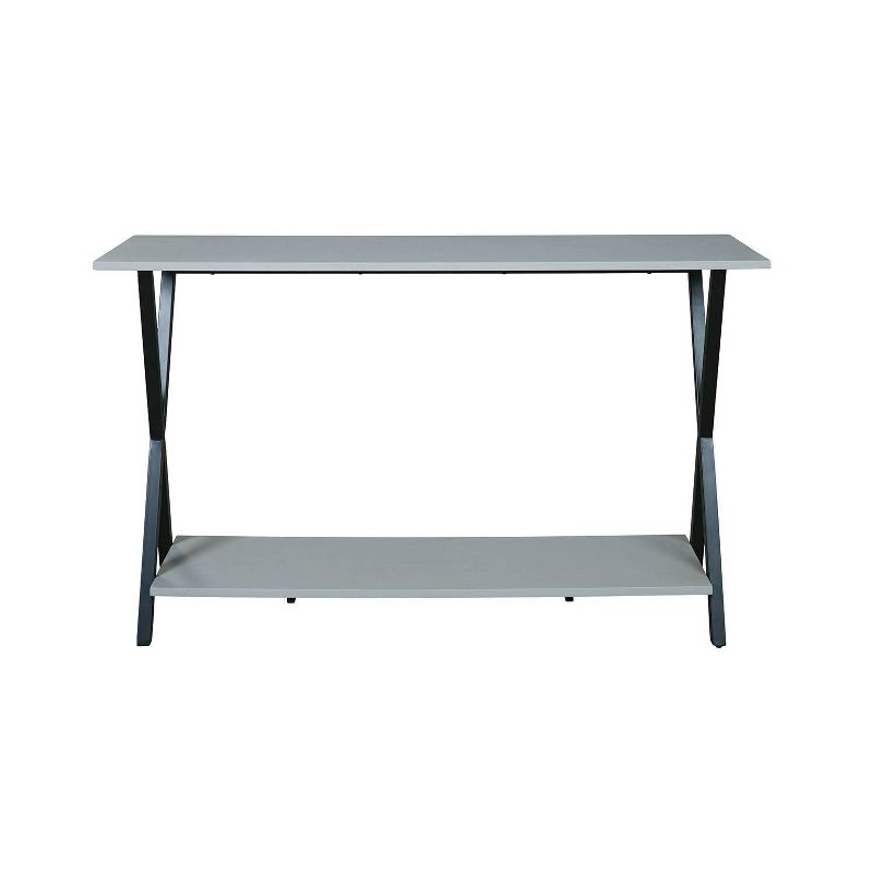 36" Slade Coffee Table with End Table and TV/Sofa Console Table Gray - Alaterre Furniture
