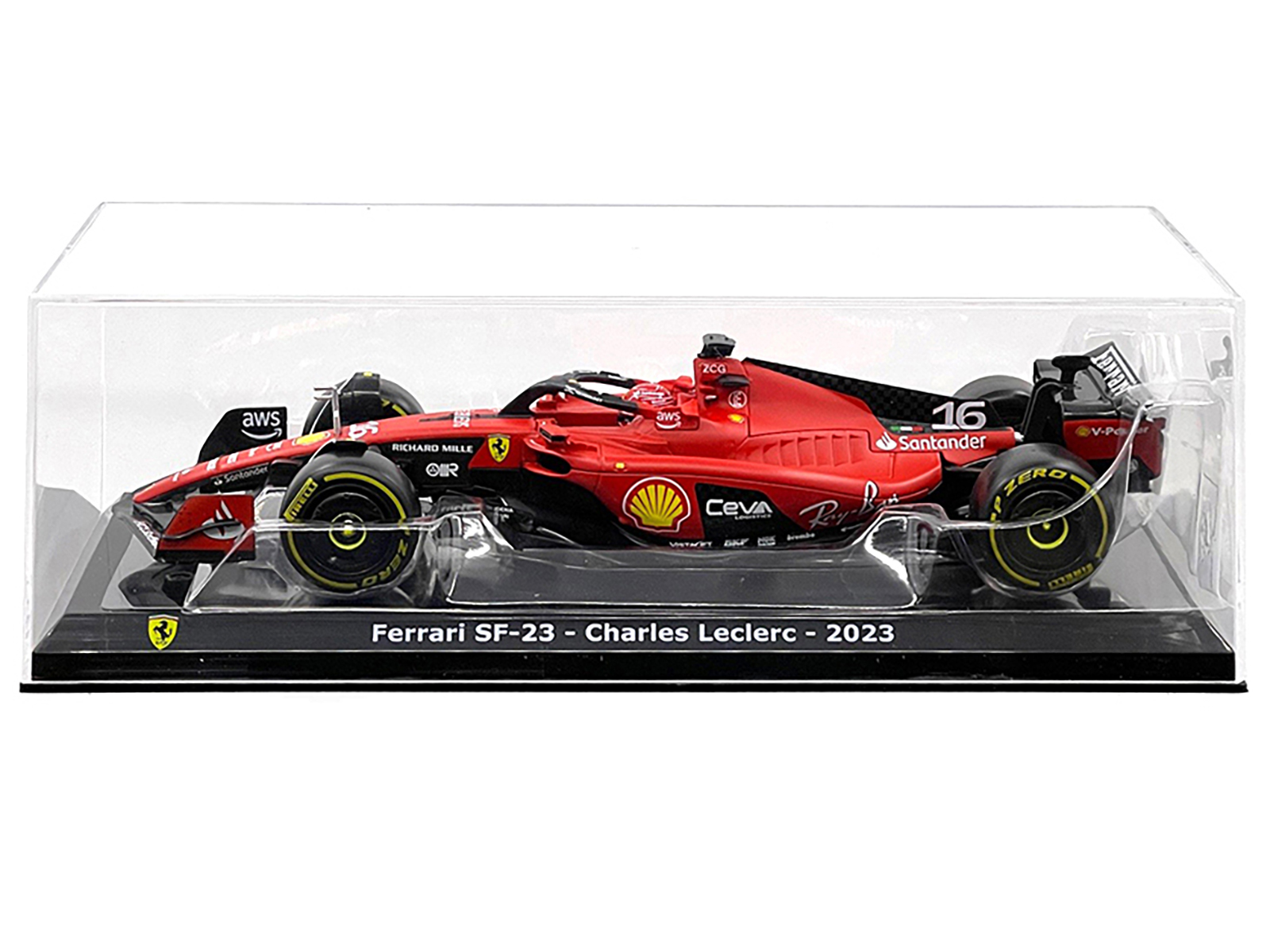 Ferrari SF-23 #16 Charles Leclerc Formula One F1 World Championship (2023) "Formula Racing" Series 1/24 Diecast Model Car by Bburago