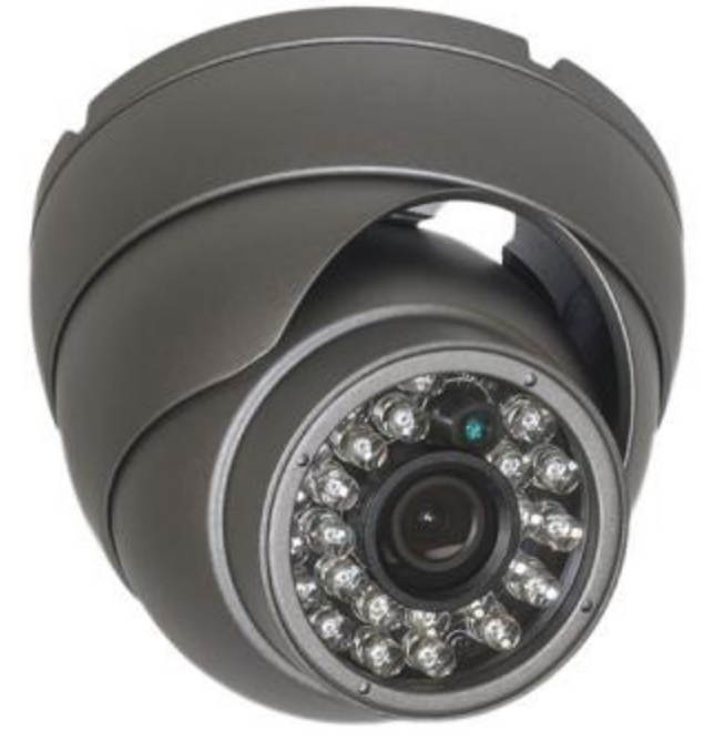 Eyemax HD TVI TIB-2022-B36 1080P In/Outdoor IR Turret Camera, 3.6mm 12V DC Grey ( Made In Korea )