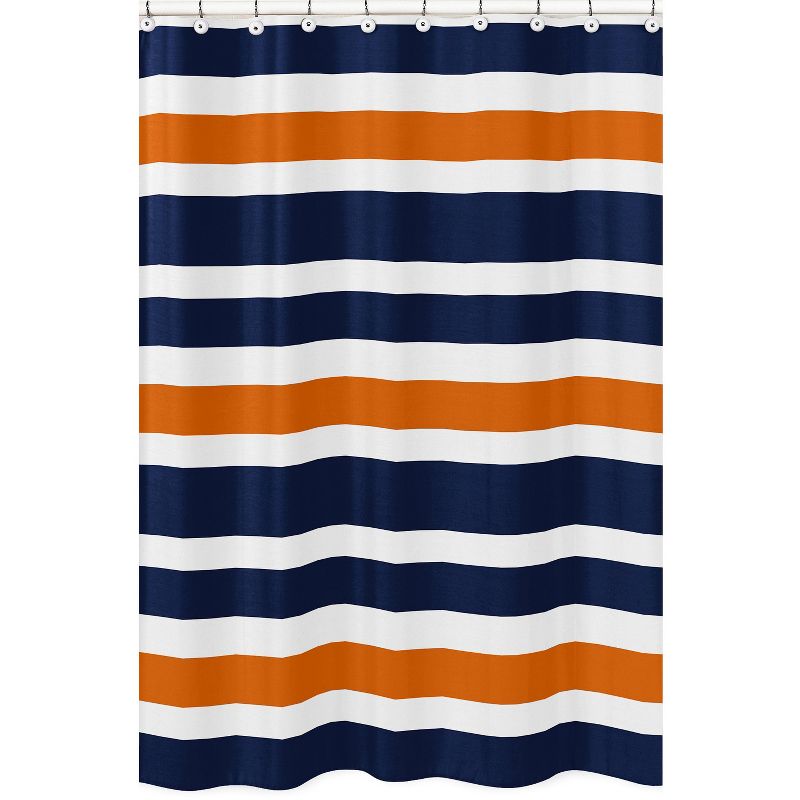 Striped Shower Curtain Navy - Sweet Jojo Designs
