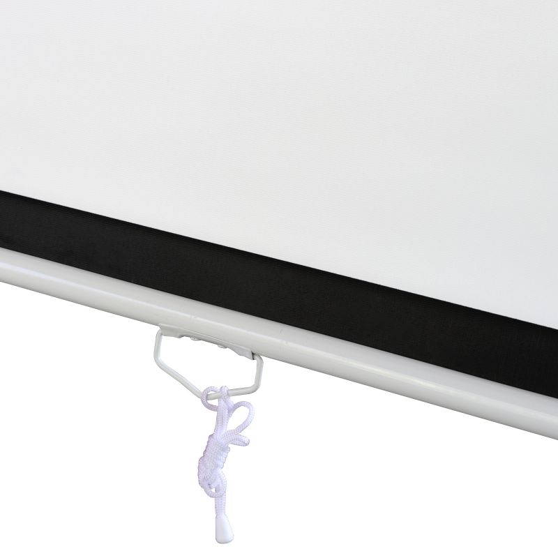 ZENY 100" HD 16:9 Projector Screen Manual Ceiling/Wall Mount Manual Pull Down Projection Screen