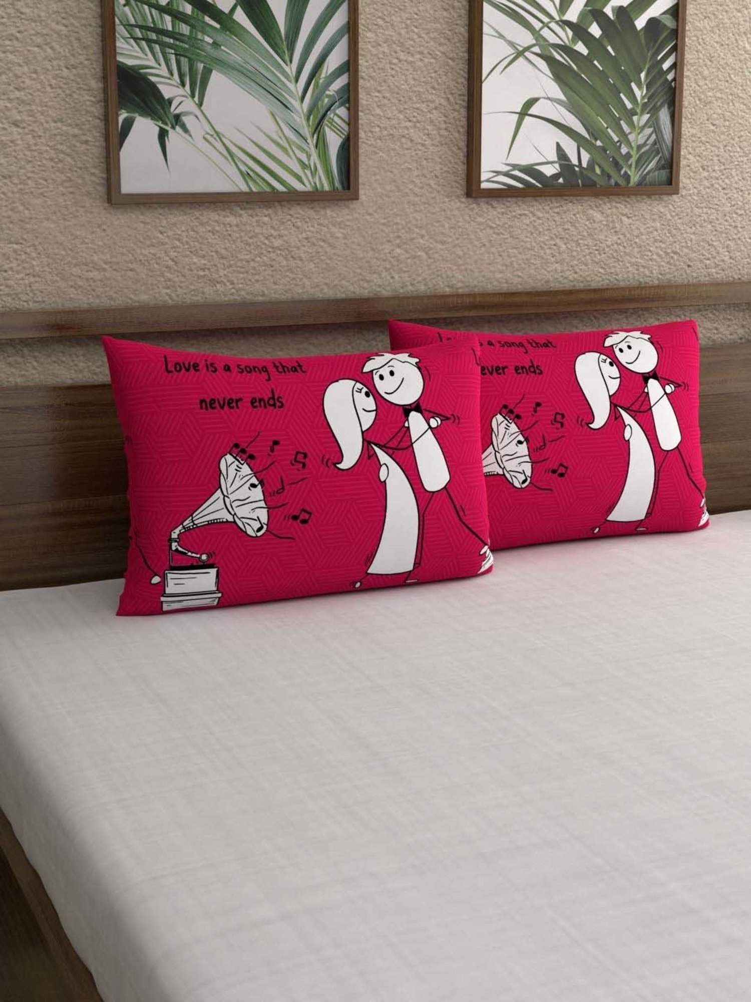 HOSTA HOMES Ultrasonic Abstract Brown 280 TC Polyvelvet Pillow Cover