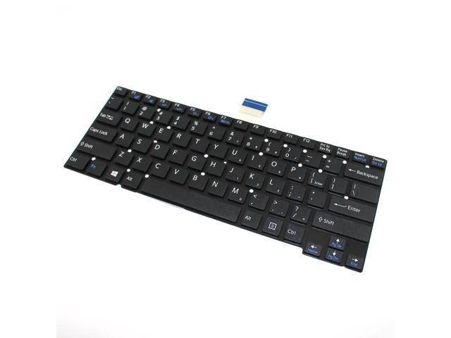 Black Laptop US Layout Keyboard without Frame for Sony SVT13 SVT13117 SVT13115 SVT131A11L SVT14 SVT14-112CXS SVT14128CC SVT141A11L SVT14113CXS SVT1311M1ES SVT1312C5E SV-T1313L1ES Series