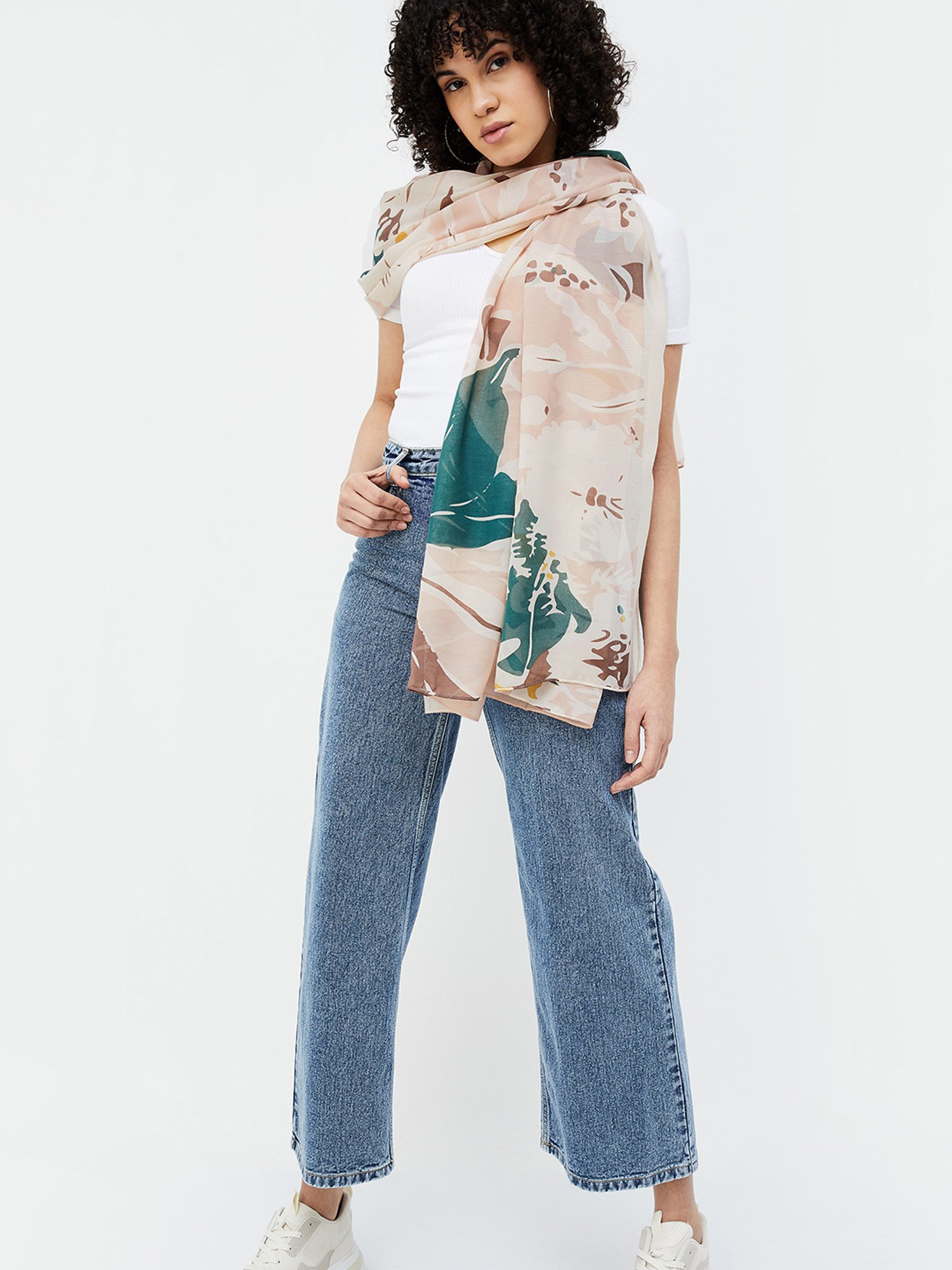 Ginger by Lifestyle Multicolor Printed Stole