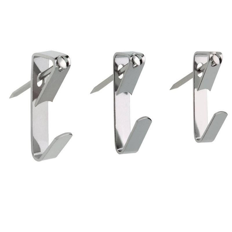 100-Count Metal Sawtooth Picture Frame Hangers with No Nail + Storage Box, 1"