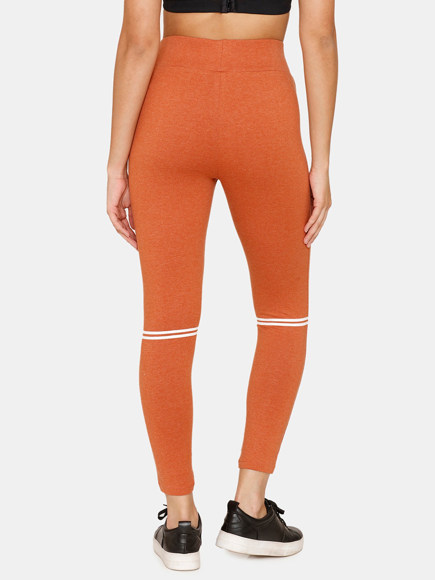 Rosaline by Zivame Rust Tights