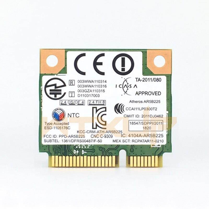 For Atheros AR5B225 150Mbps Mini PCi Express WiFi Adapter Bluetooth 4.0 BT 4.0 Wireless NETWORK CARD for Windows 7/8/10