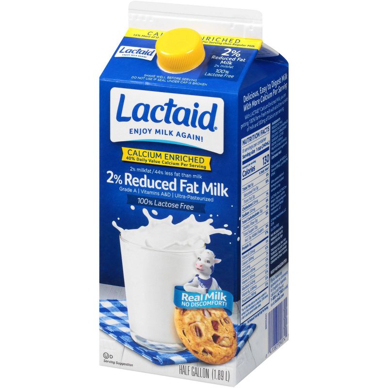 Lactaid Lactose-Free Calcium Enriched 2% Milk - 0.5gal