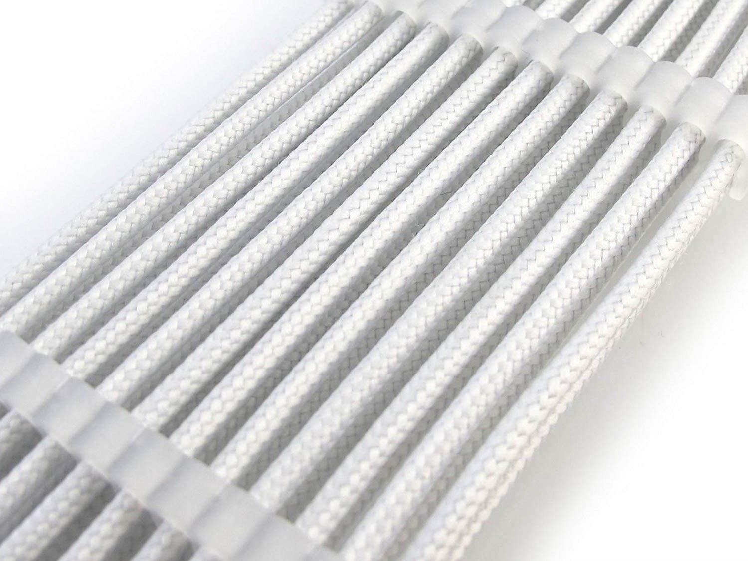 XSPC Premium Sleeved 24-Pin ATX Extension Cable, White