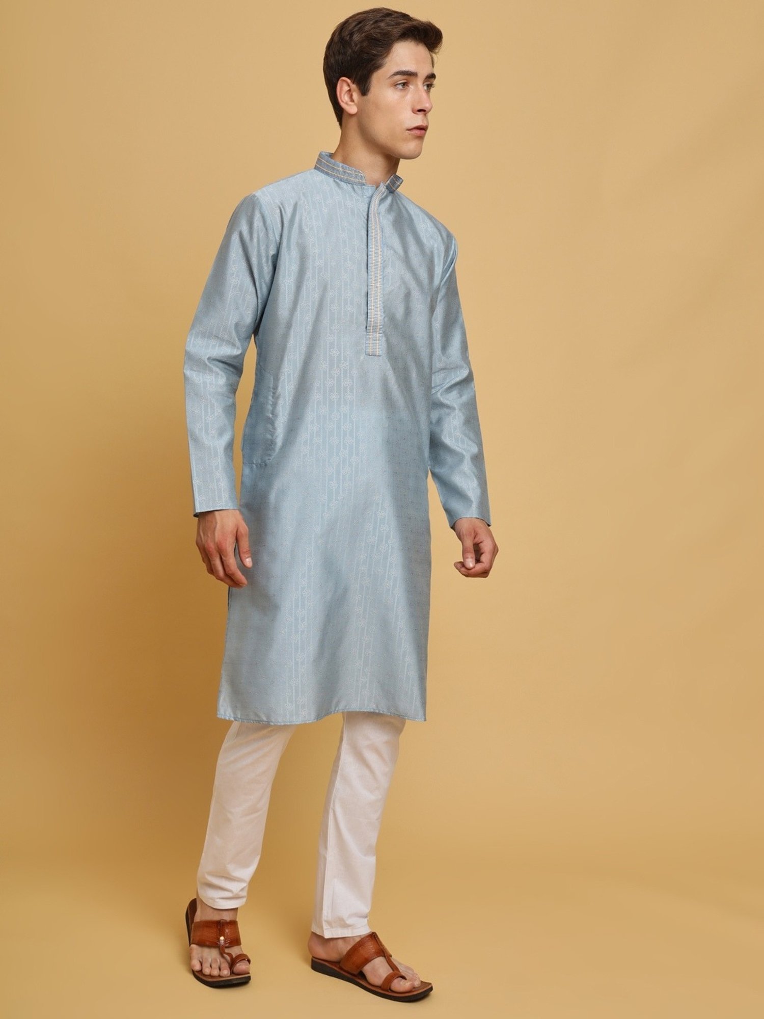SWAGG INDIA Blue Regular Fit Kurta