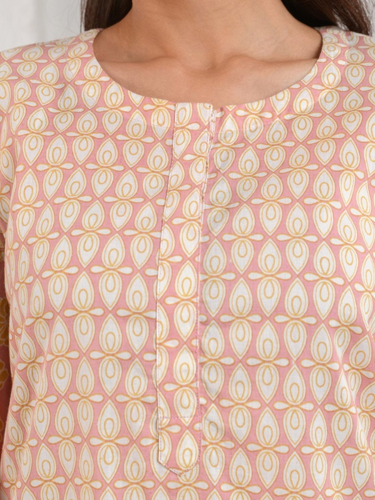 Prakriti Jaipur Peach Boho Kurta