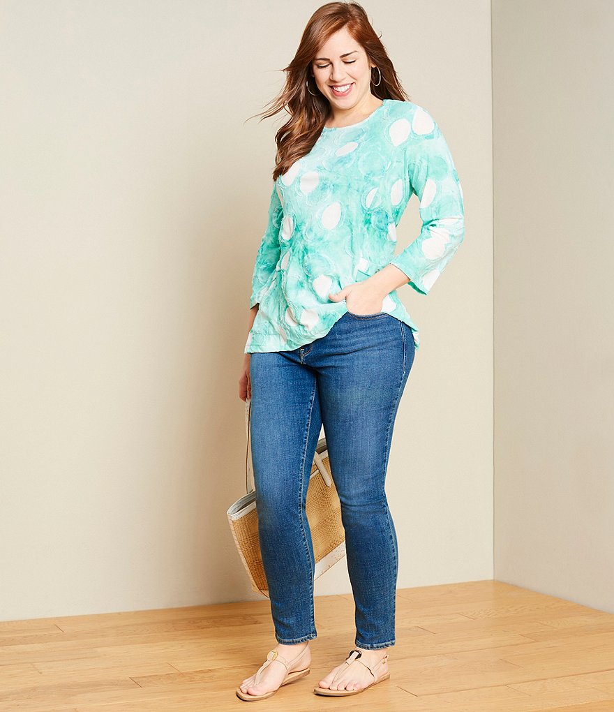 Democracy Plus Size Ab-Solution Capri Skimmer Jean