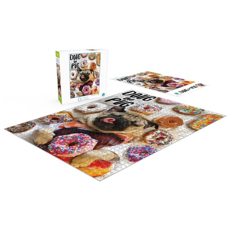 Buffalo Games A Dog's Life: Doug The Pug - Donut Doug Puzzle 750pc