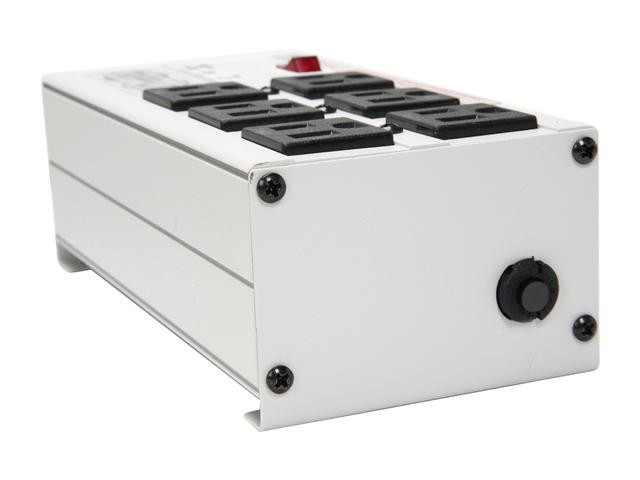 Uninex PS102 RF Remote Control Power Managed 6-Outlet Energy Controlled Surge Protector, Eliminates Standby Idle Electricity Usage, 6-Foot