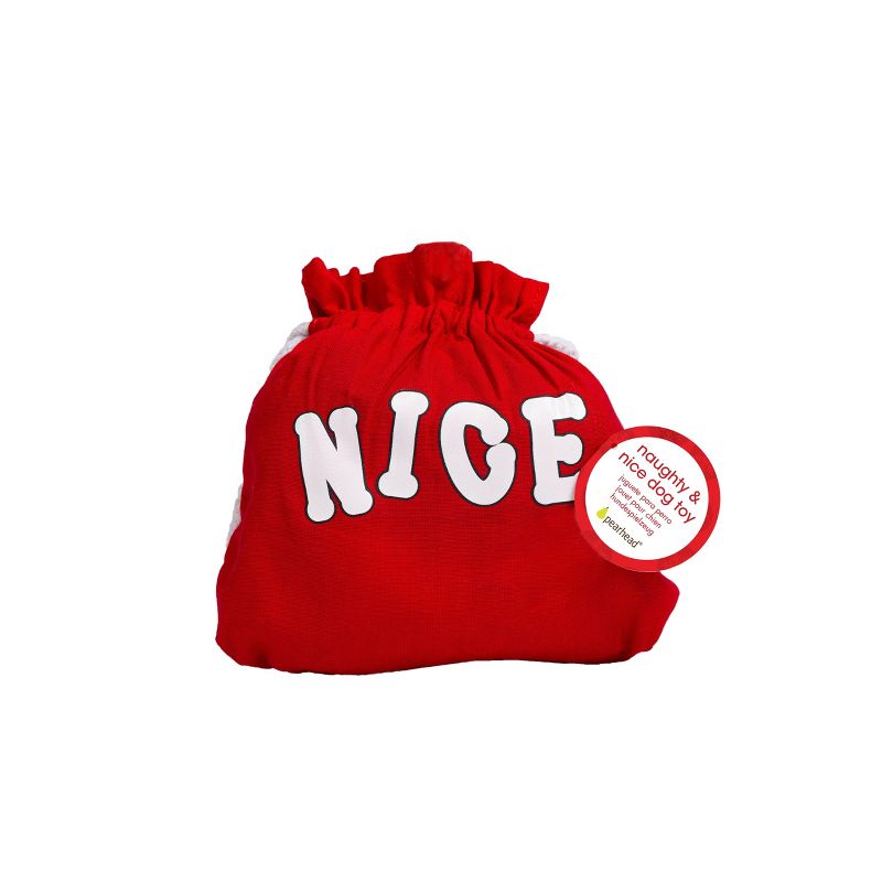 Pearhead Feliz Naughty and Nice Reversible Bag and Dog Toy Set