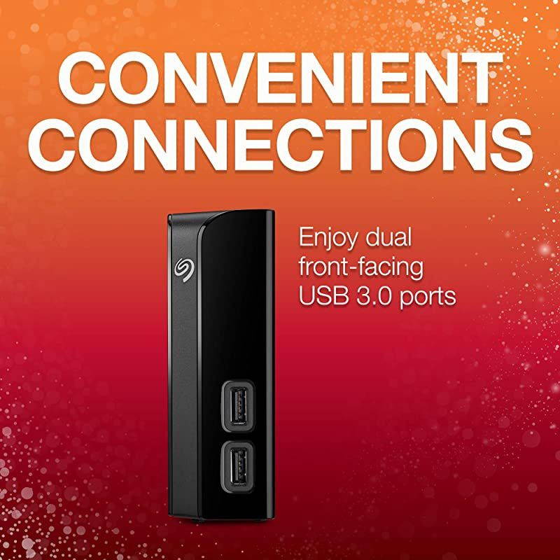 Backup Plus Hub 4TB External Hard Drive Desktop HDD USB 30 for Computer Desktop Workstation PC Laptop Mac 2 USB Ports 2 Months Adobe CC Photography STEL4000100 ModelSTEL4000100