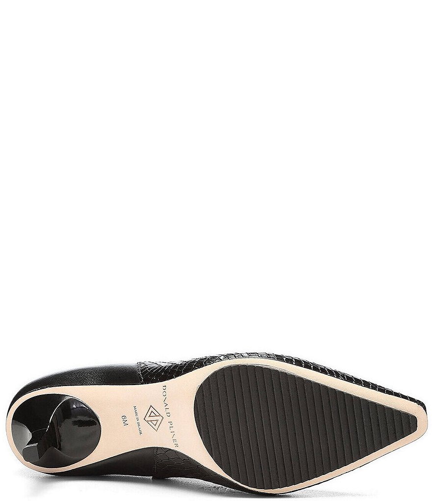 Donald Pliner Willim Snake Embossed Leather Dress Booties