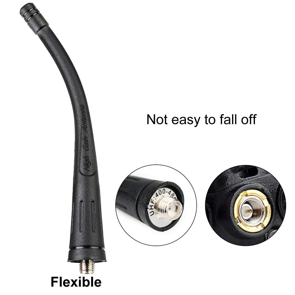 Retevis H-777 2 Way Radios USB Walkie Talkies UHF 16CH Long Range Rechargeable Two Way Radios with Flashlight for Adults (5 Pack)