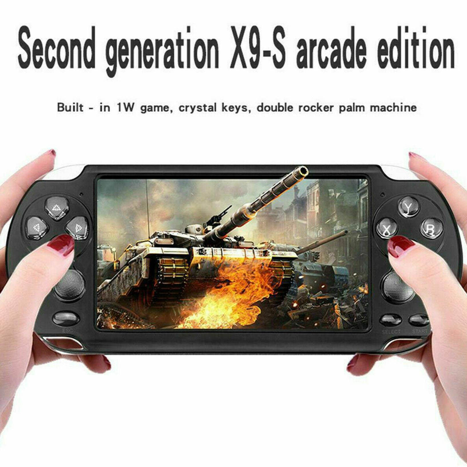 X9S 5.1 inch 8G 128Bit Retro Handheld Game Console MP3 MP4 Video Player Camera