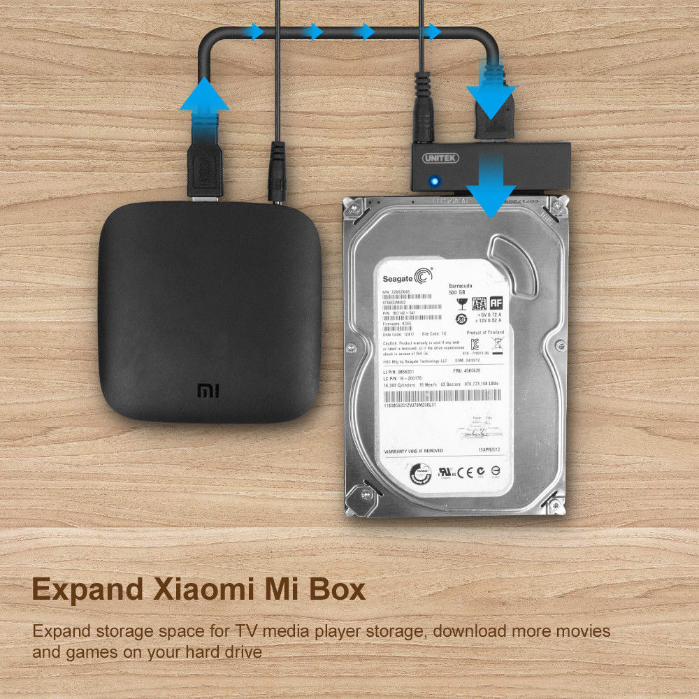 UNITEK USB 3.0 to SATA Adapter Cable for 2.5"/3.5" External Hard Drive HDD SSD