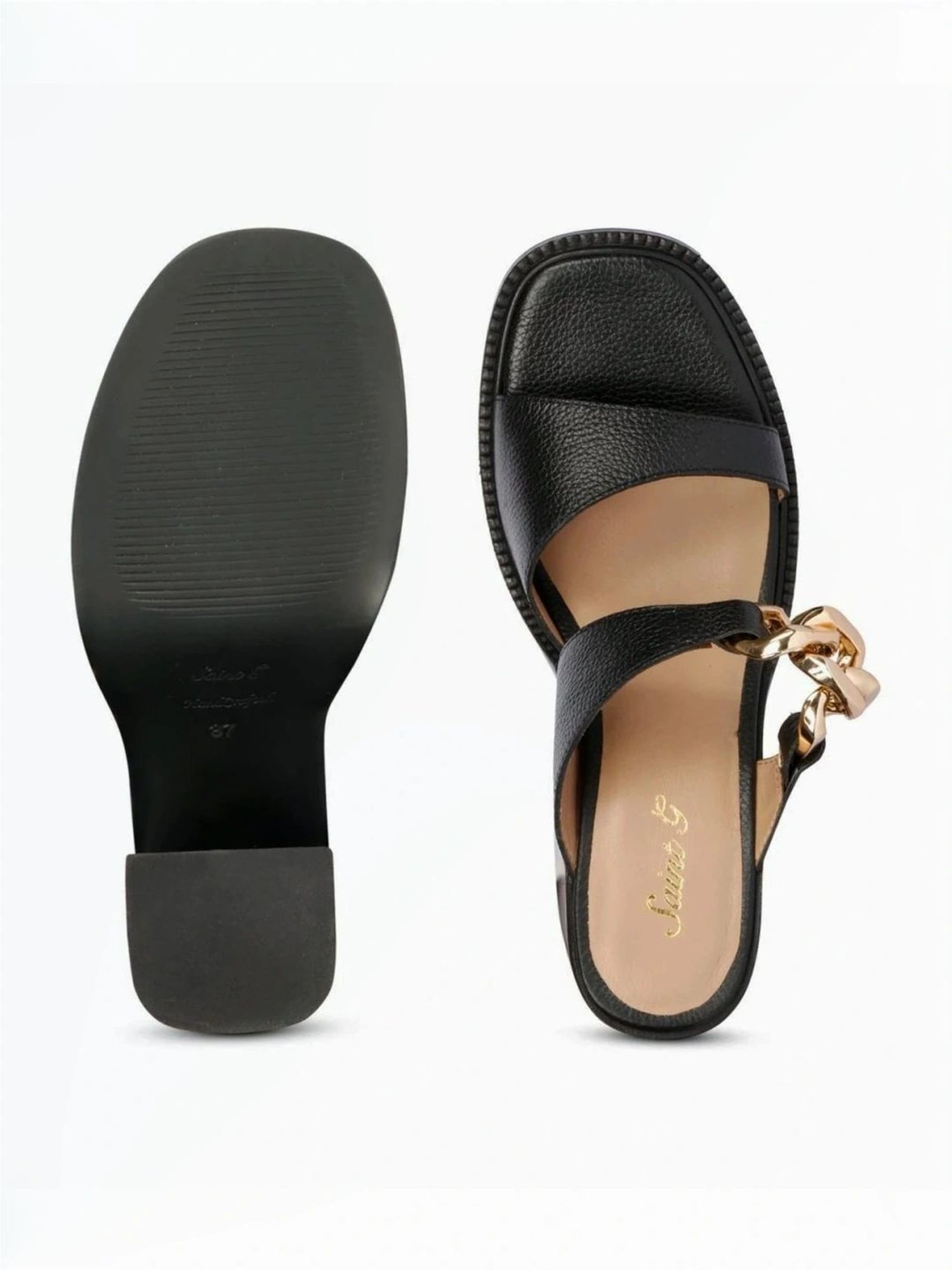 Saint G Women's Madrid Black Casual Sandals