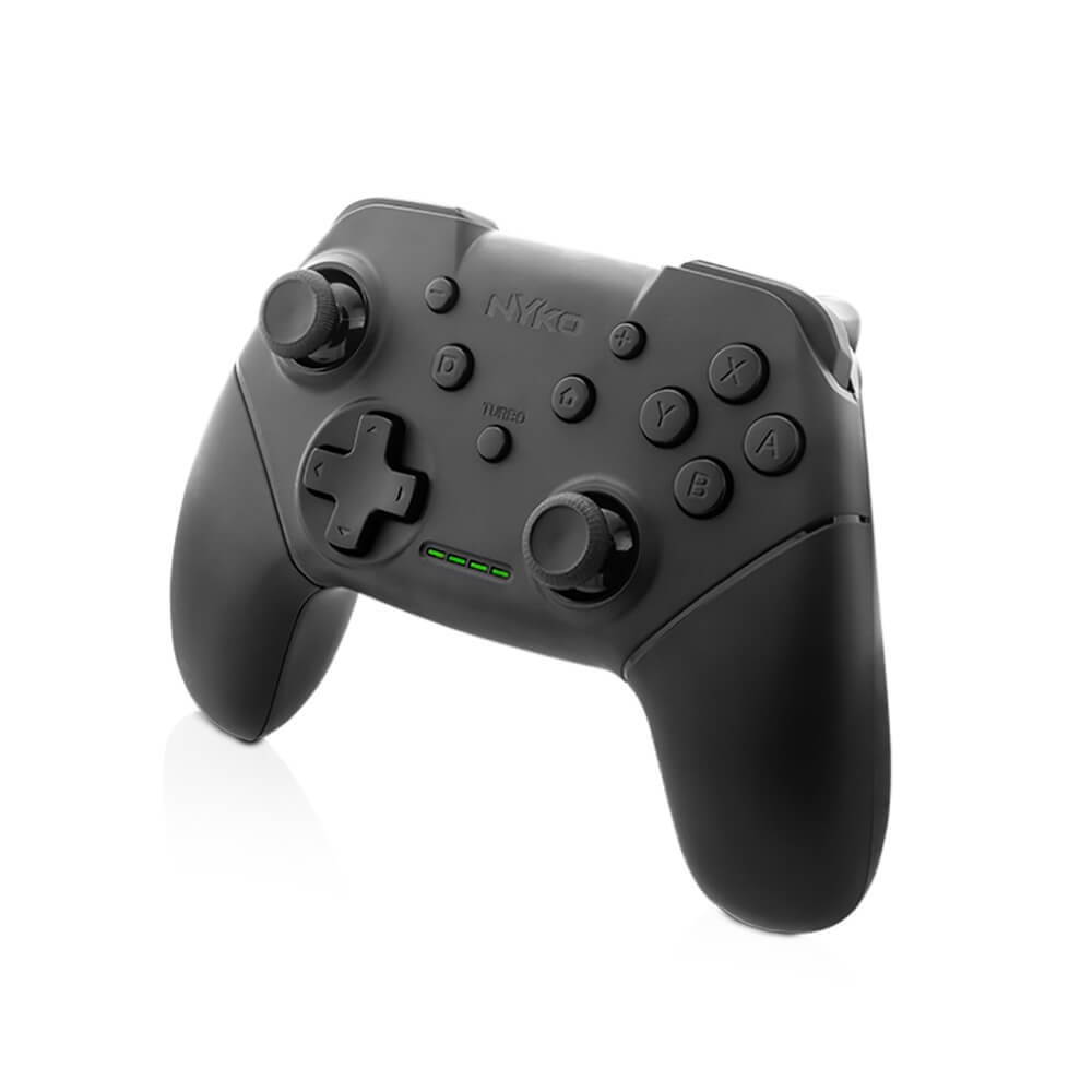 nyko wireless core controller  bluetooth pro controller alternative with turbo and android/pc compatibility for switch