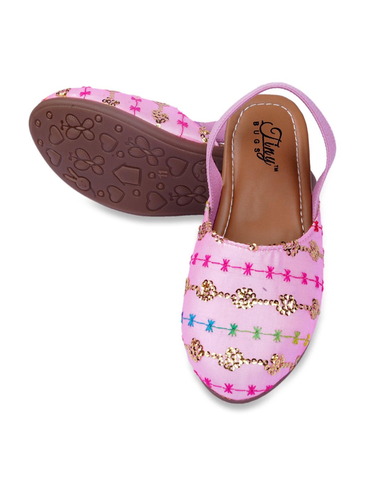 Shoetopia Kids Beige Toe Ring Sandals