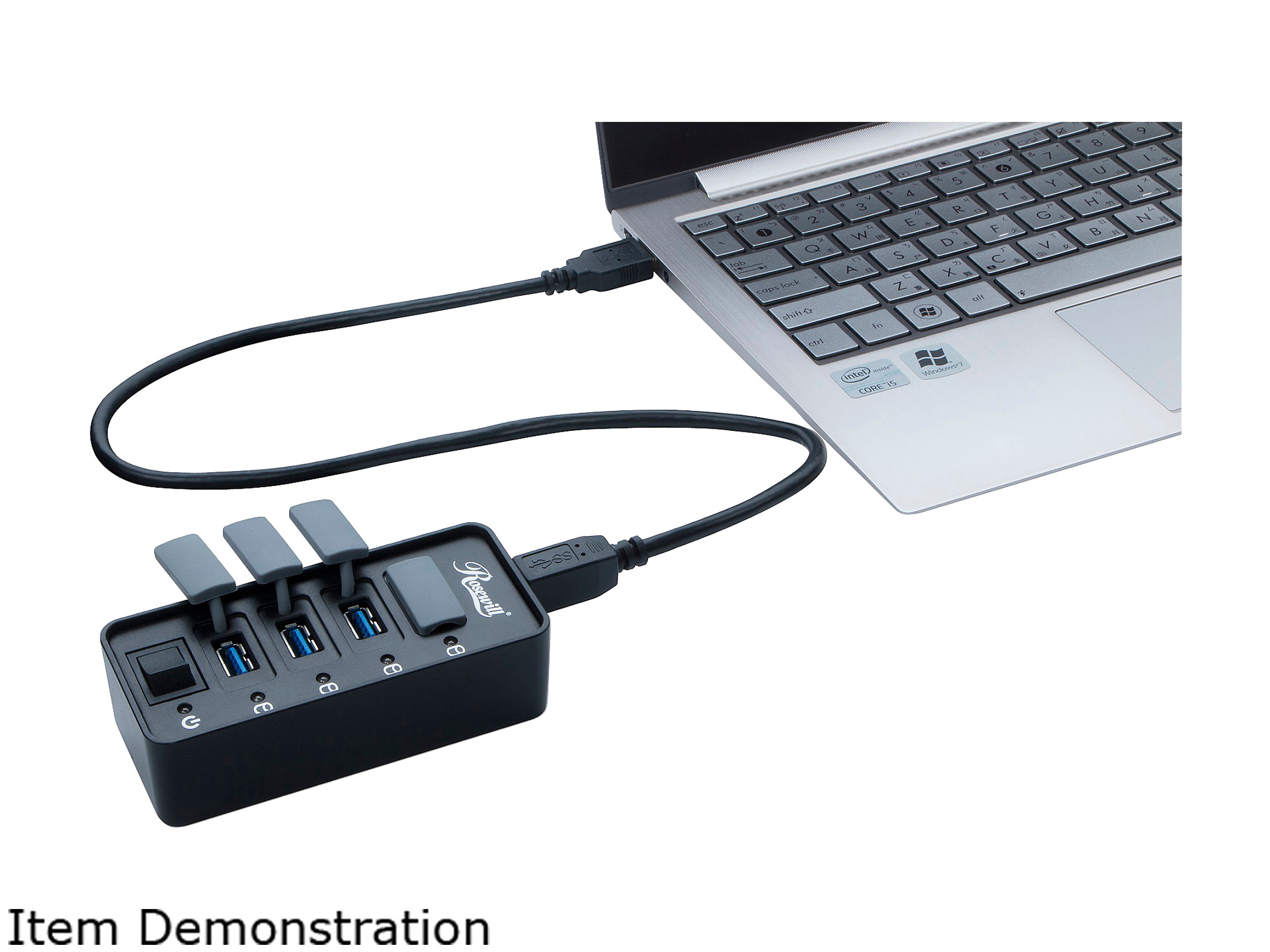 Madeng USB 3.0 HUB Adapter Extender Mini Splitter Box 3 Ports for PC Laptop Macbook Mobile Phone High Speed U Disk Reader